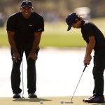 Tiger Woods returns to competitive golf alongside 12-year-old son Charlie